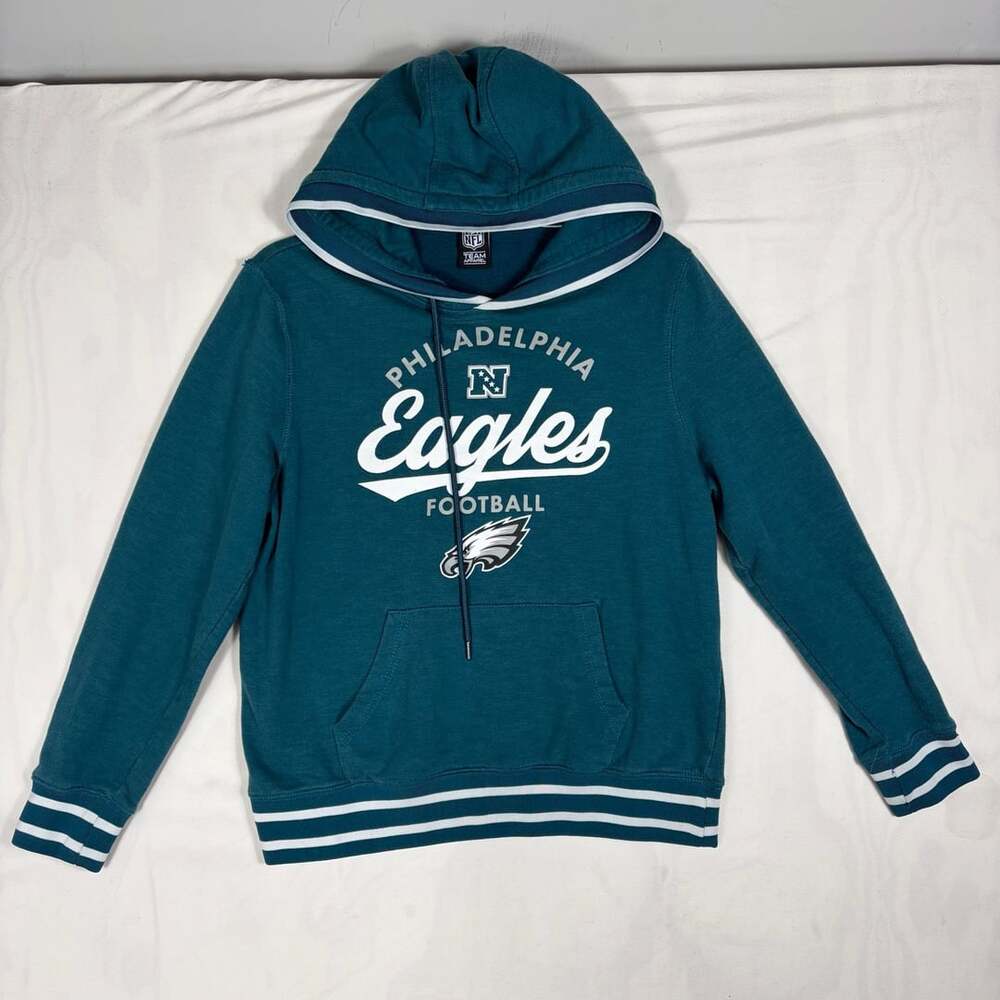 NFL Team Apparel Philadelphia Eagles Football Hoodie Women's Medium